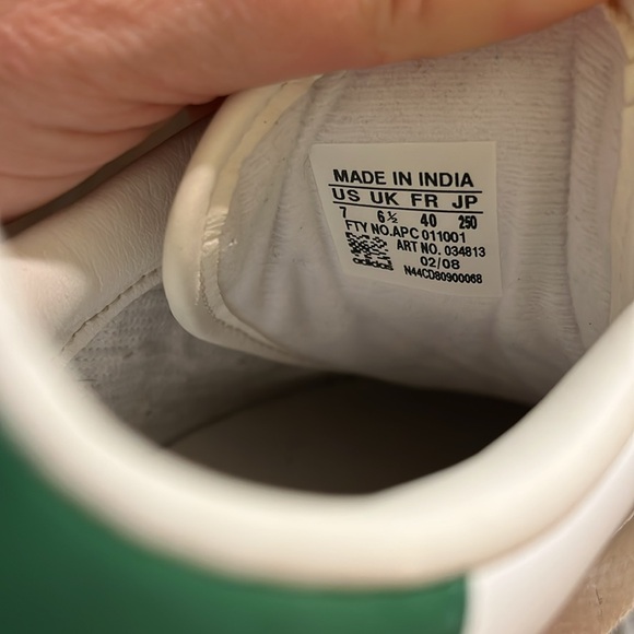 Adidas Stan Smith Green Back Tennis Shoes Size 7 - Picture 10 of 10